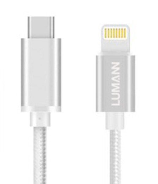 Lumann usb C - lightning adatkábel, 2M, ezüst