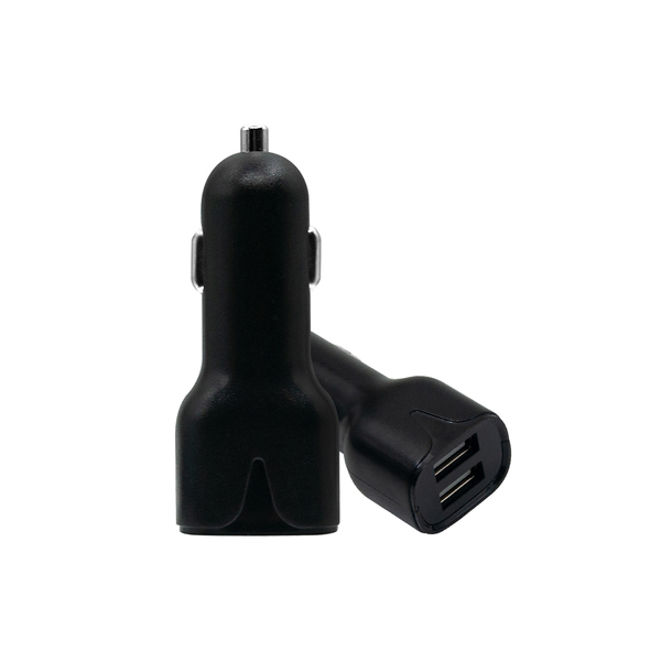 Lumann 2.4A dual usb autós adapter, fekete