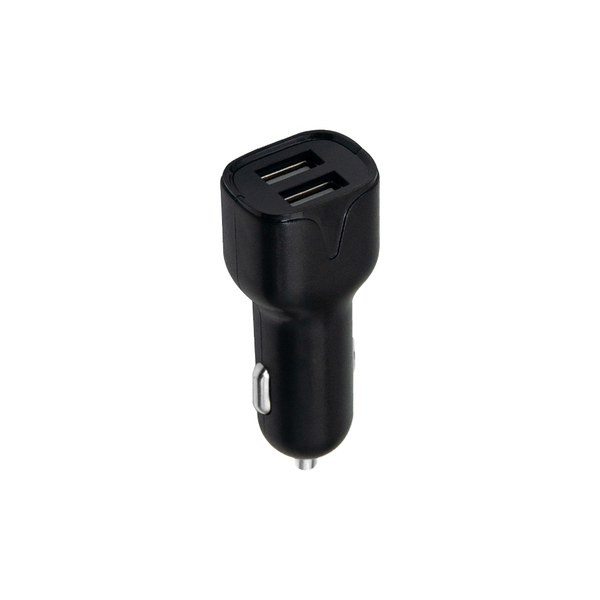 Lumann 2.4A dual usb autós adapter, fekete