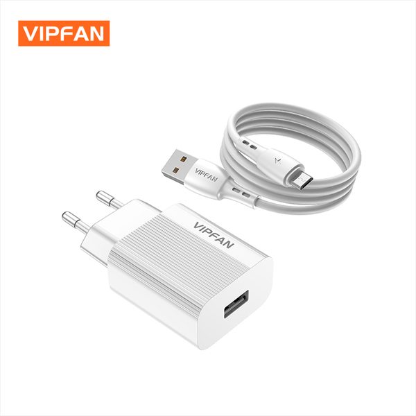 VFAN E01 2.4 A adapter + micro kábel
