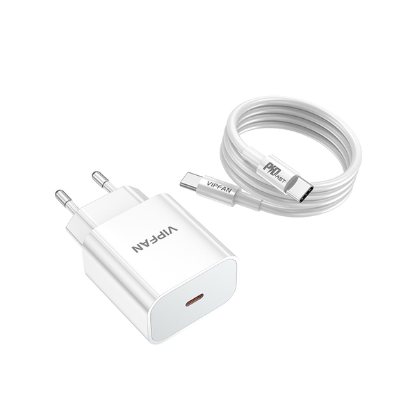 VFAN E04 QC 20W C adapter + C kábel