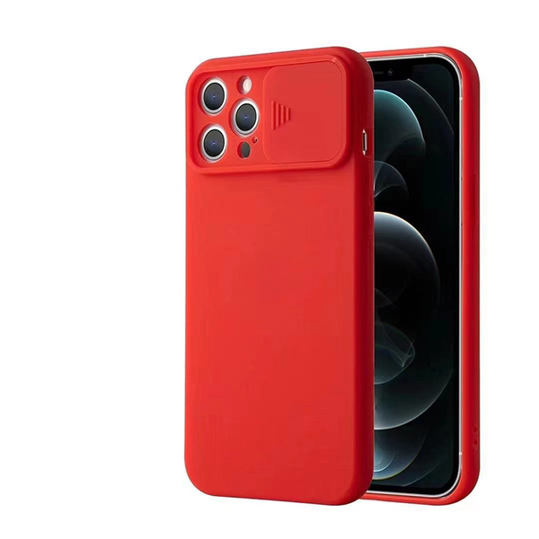 iPhone 12 Pro Max Slider Case - piros