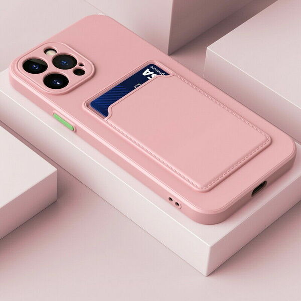 iPhone 12 Pro Card Case - rózsaszín