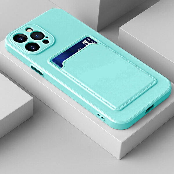 iPhone 12 Pro Card Case - világoskék