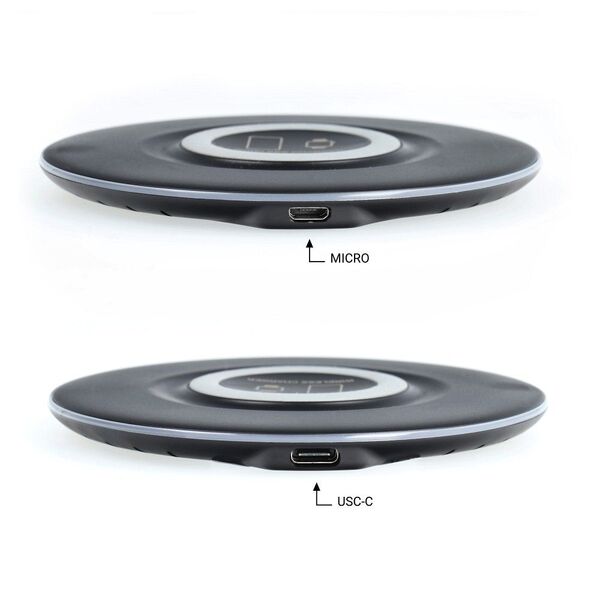 Wireless 2in1 töltő 15W MT-30 - fekete