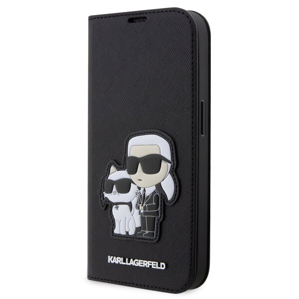 iPhone 13 Karl & Choupette Ikonik-  SAFFIANO BOOK - 053