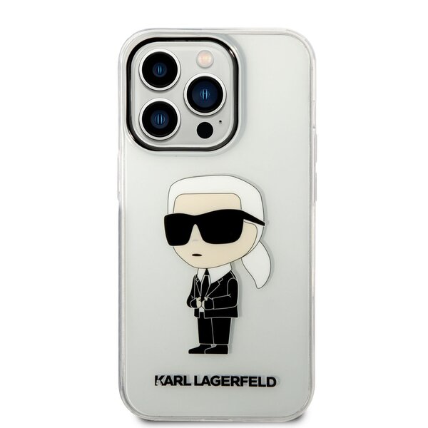 iPhone 14 Pro Karl Lagerfeld Ikonik - TRANSPARENT -  104