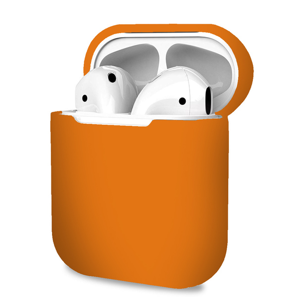 For AirPods 1 / 2 szilikon tok - narancs