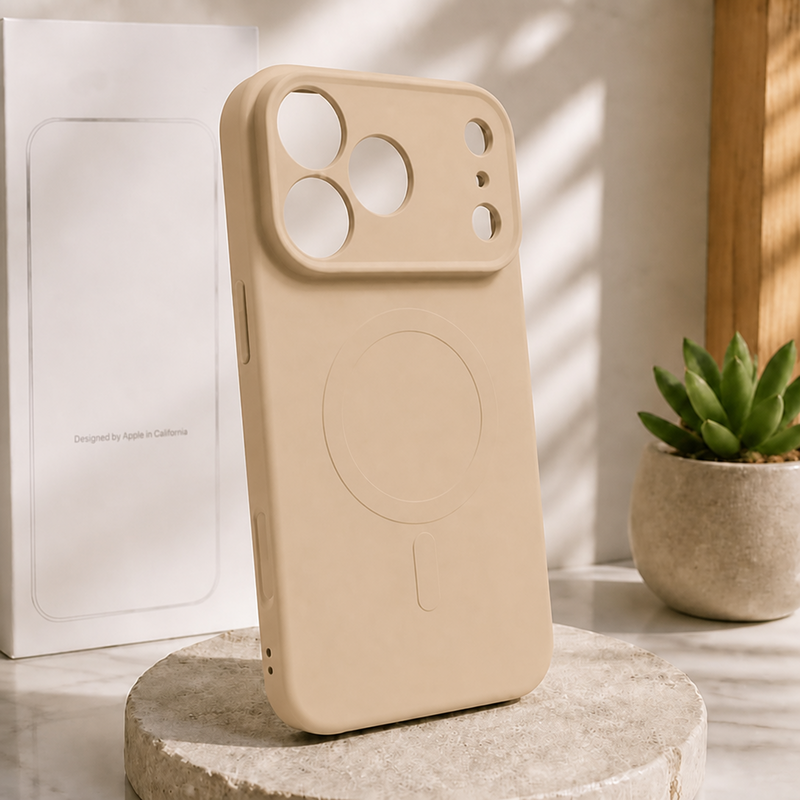 MAGSAFE PREMIUM PASTEL iPhone 15 Pro - púder