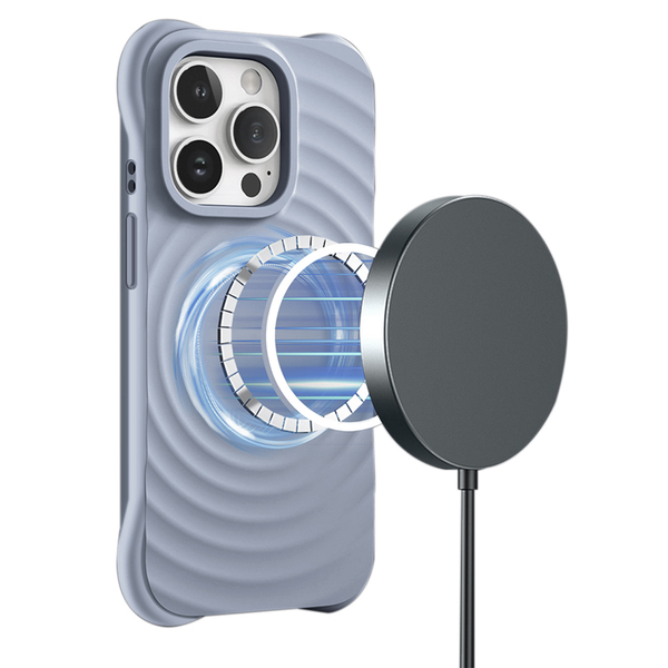 PASTEL WAVE MAGSAFE iPhone 15 - viharkék