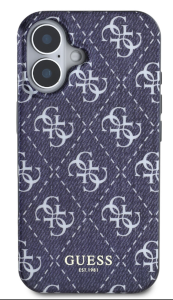 iPhone 16 Pro Guess - 321 - IML Denim Effec Magsafe - sötétkék