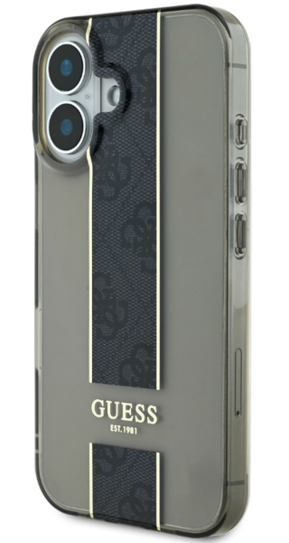 iPhone 16 Pro Guess - 229 - IML MIDDLE STRIPE - fekete