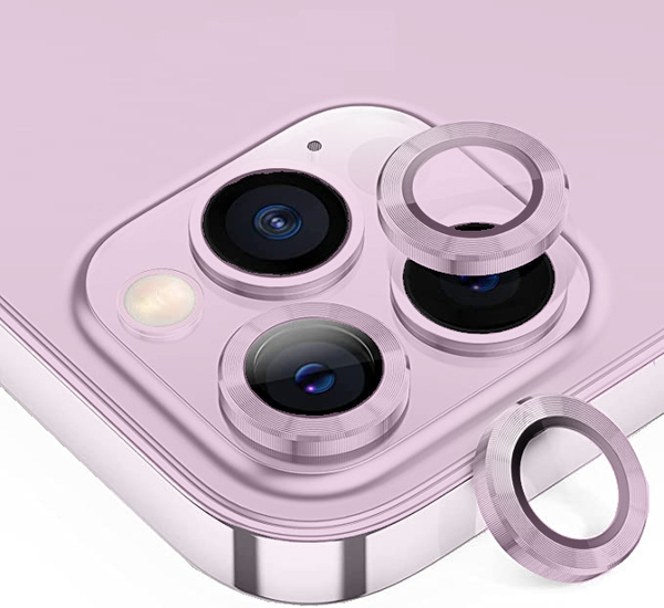 iPhone 16 / 16+ / 17 metal kamera lencse üvegfólia - lila