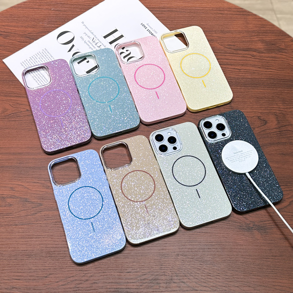 LARTE GLITTER MAGSAFE iPhone 14 - sárga