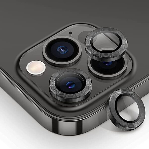 Samsung A56 5G metal kamera lencse üvegfólia - fekete