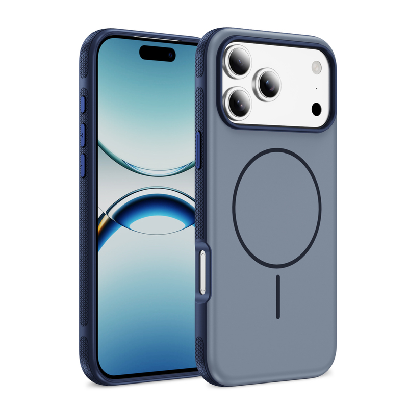 PASTEL MATTE iPhone 17 grey blue + blue