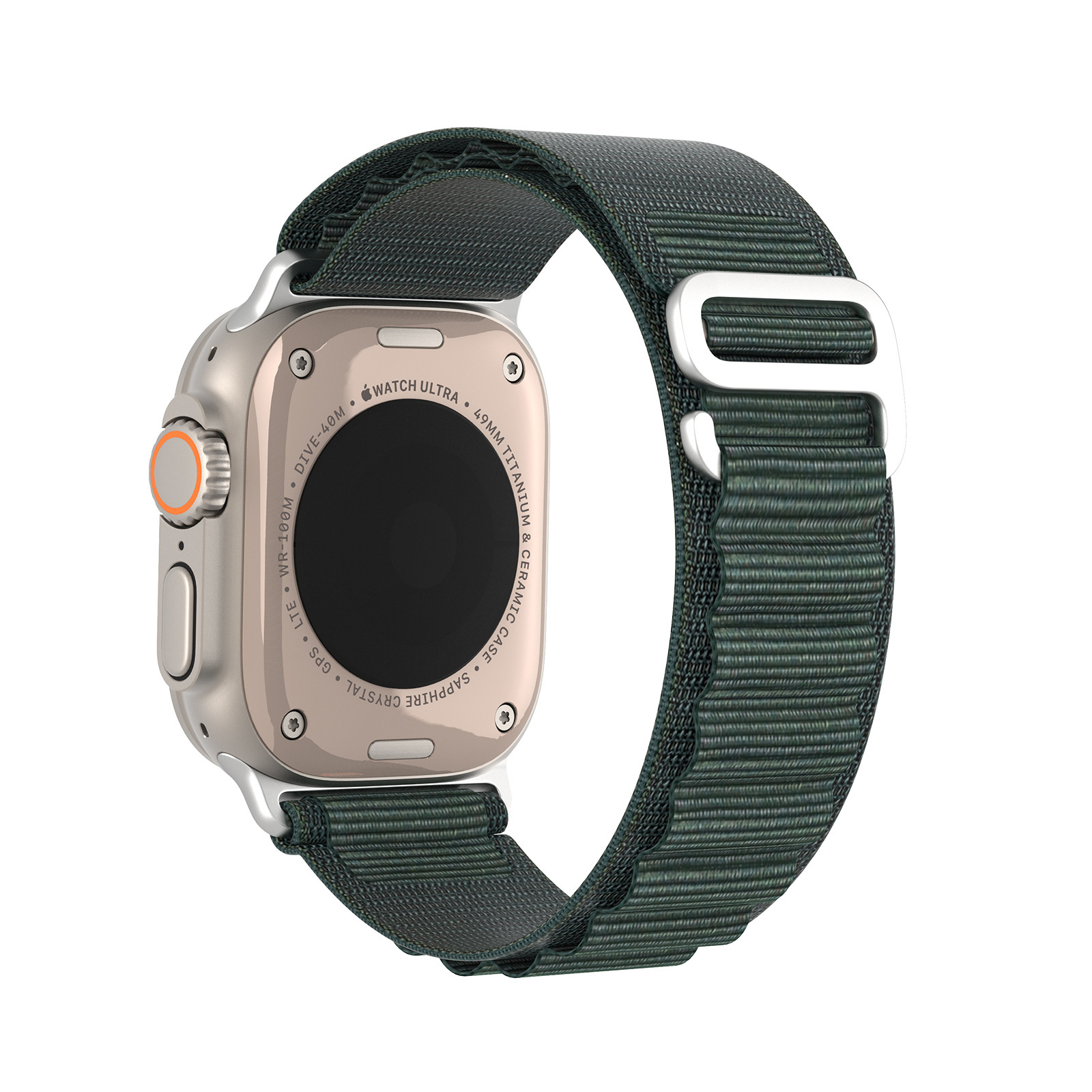Dux GS Series óraszíj, 40/42/44/45/46/49mm, sötétzöld