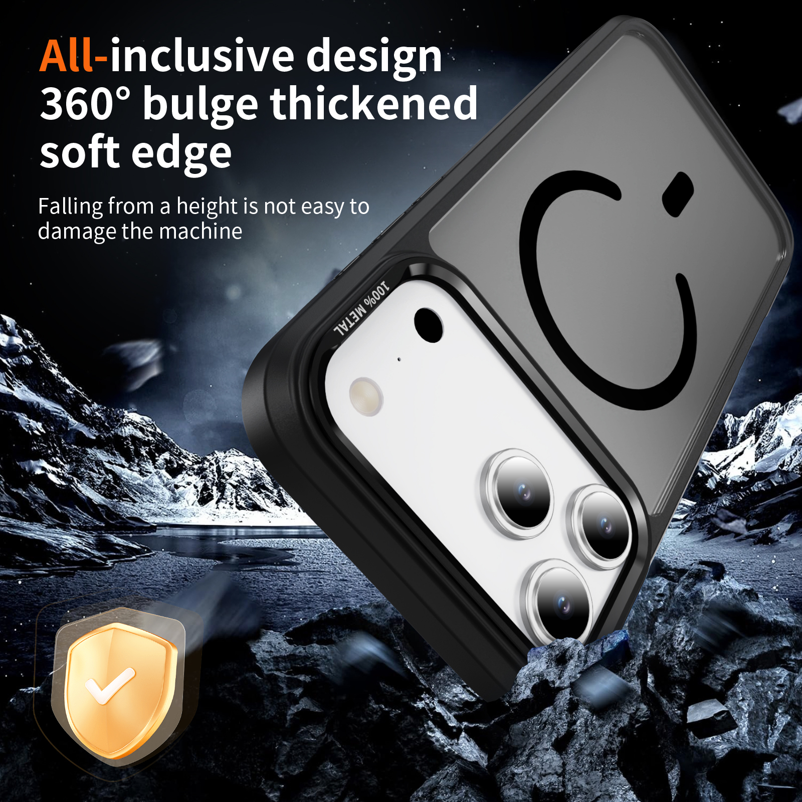 NEW MATTE SILKY PRO iPhone 15 - fekete