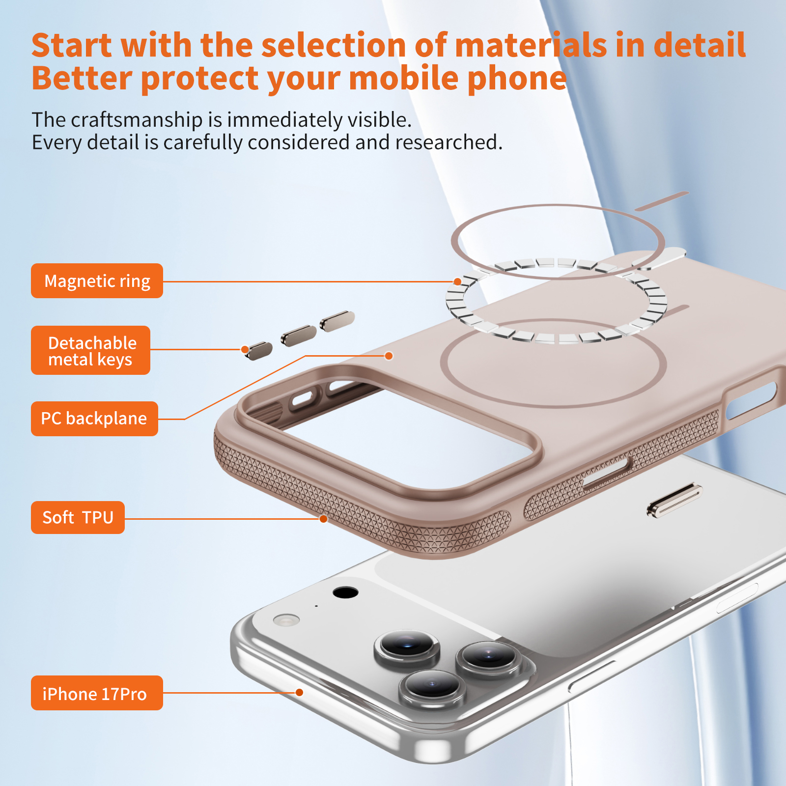 PASTEL MATTE iPhone 16 Pro Max desert gold + mocha